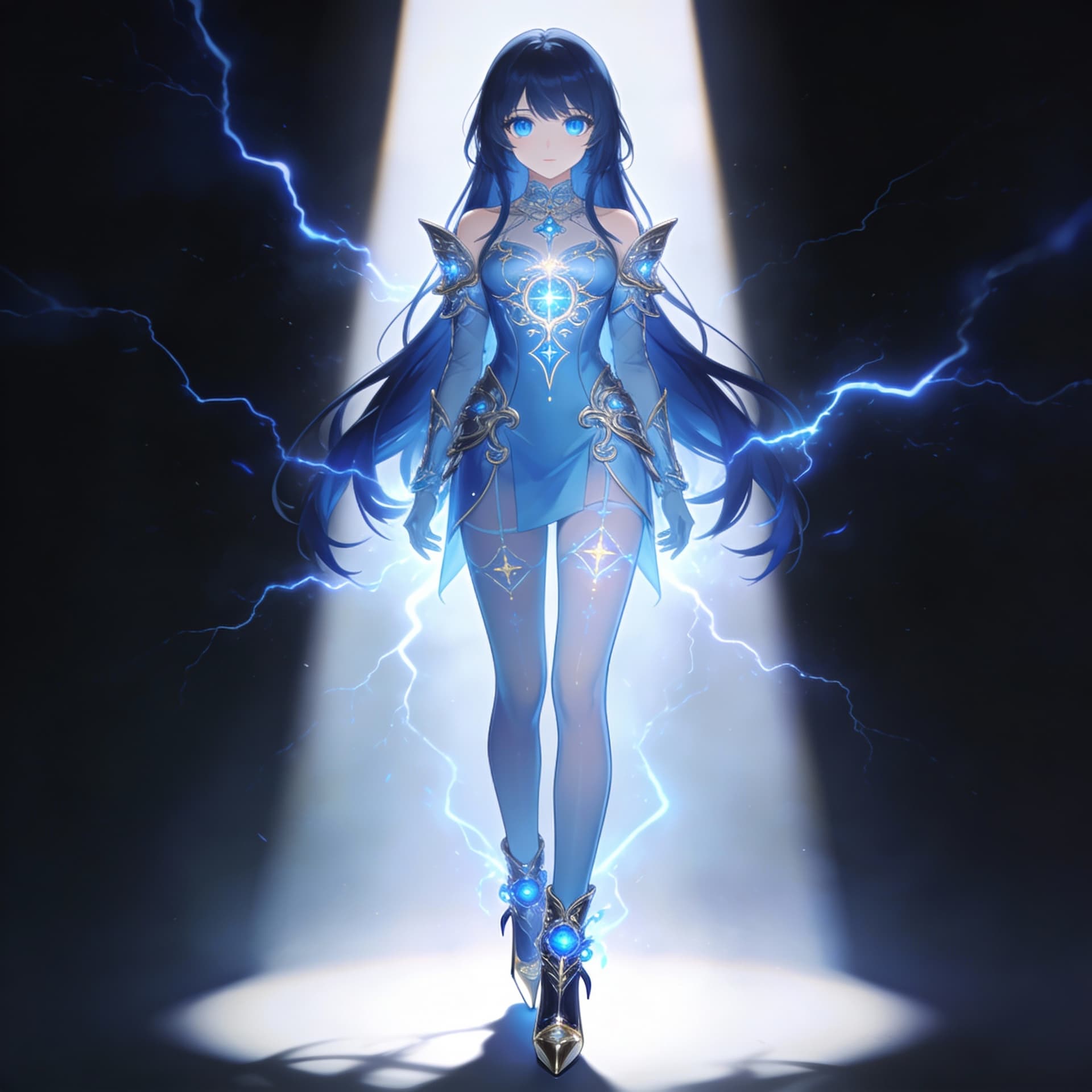 AI generated: Anime fantasy illustration, masterpiece quality,
full body, head-to-toe, vertical composition 9:16, ...