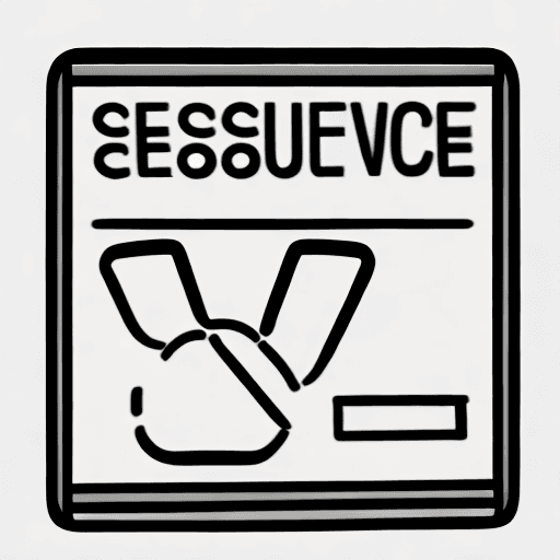 AI generated: A drawing for a web app error screen that shows that the service is unavailable. White background. D...