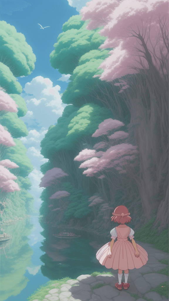 AI generated: pinky wonder Studio Ghibli 16k4d rfktrstyle"in a ultrarealistic background" <lora:Vut_out_XL_MU:0. 8...