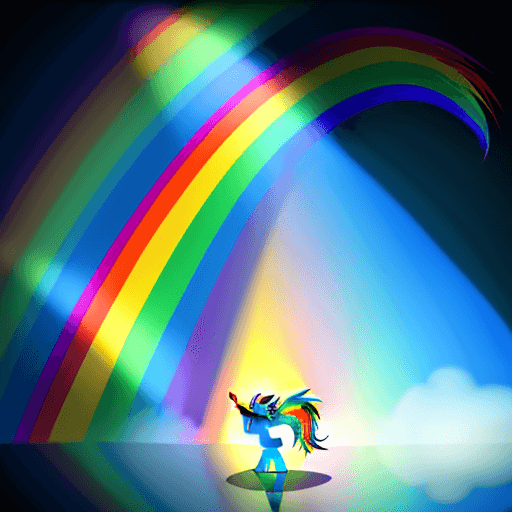AI generated: rainbow dash
