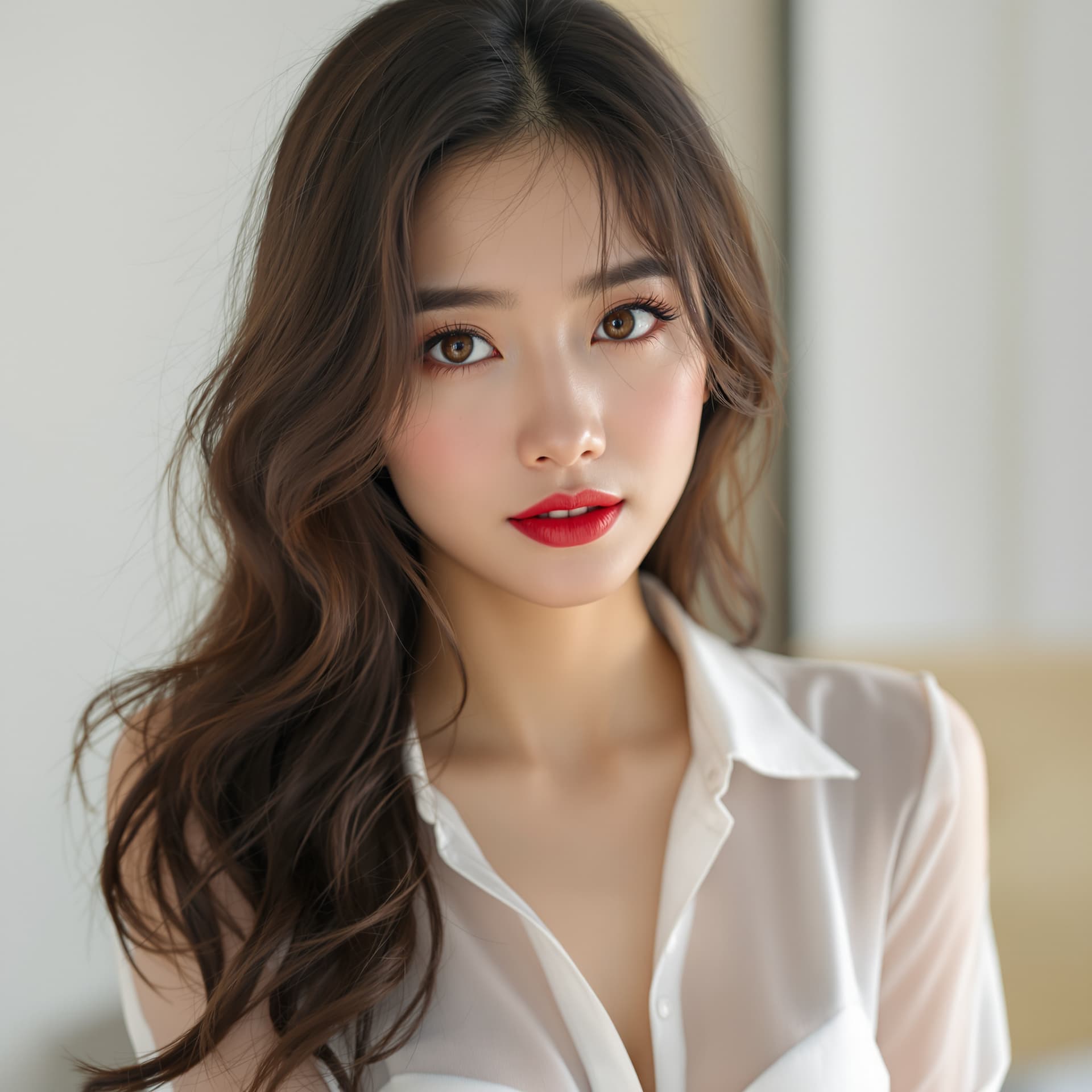 AI generated: An ultra-high definition, hyper detailed (full body shot) image of a 21 year old Thai  woman, beauti...