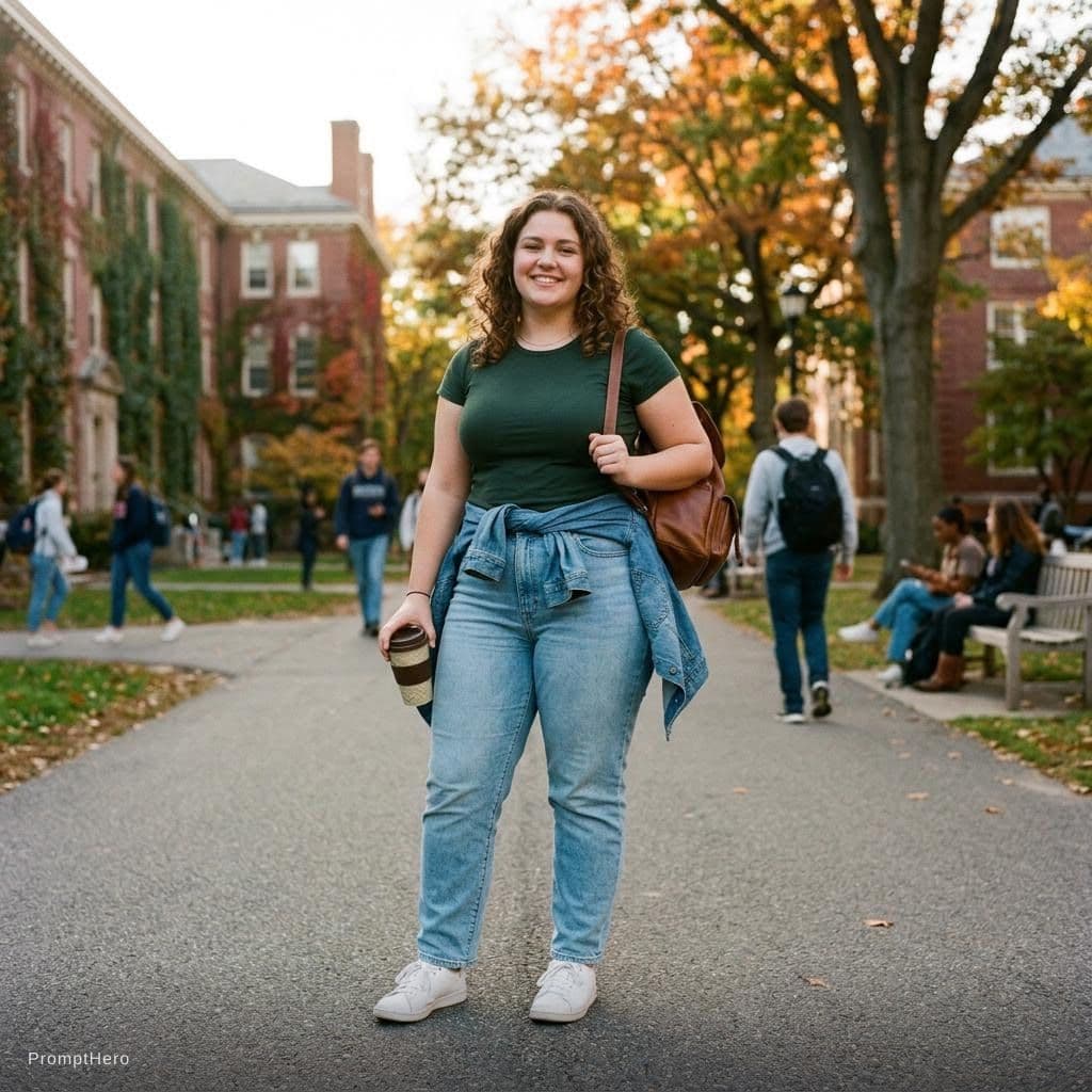 AI generated: 18 year old girl with big big body and wide hips