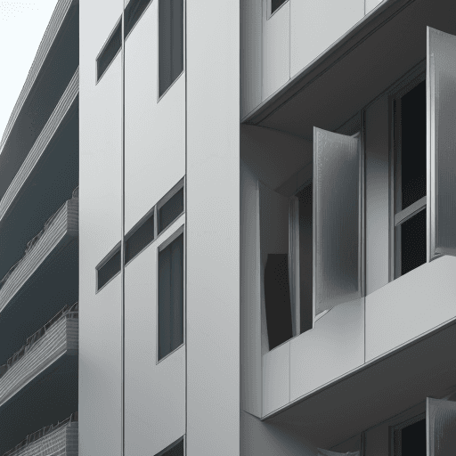 AI generated: Magnetically responsive materials being used in damping of a building