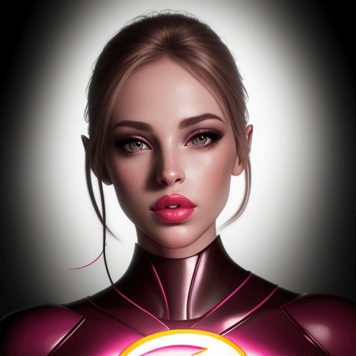 AI generated: hyper realistic lips image flash light background