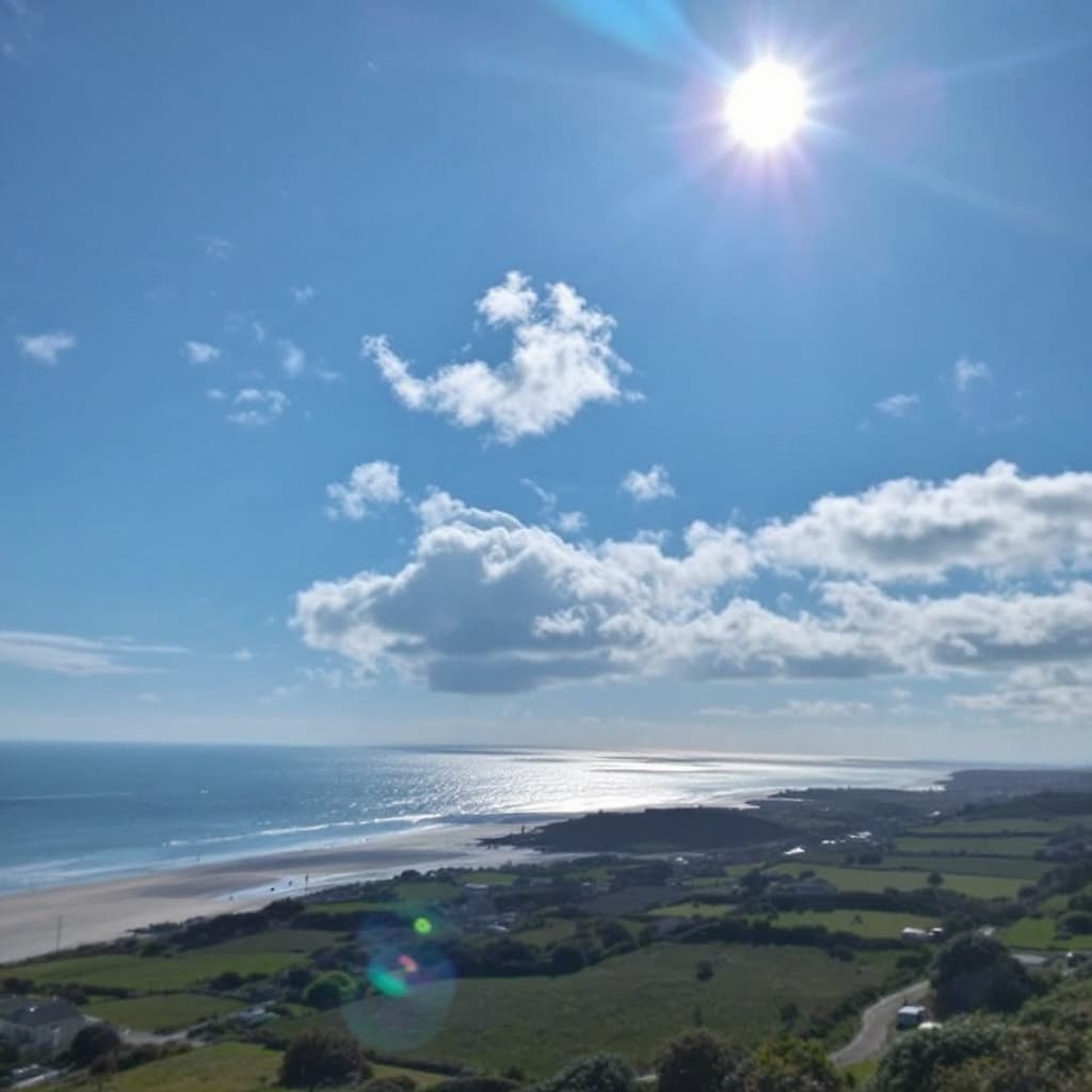 AI generated: Bright weather showing the beautiful mood for a borth celebration 