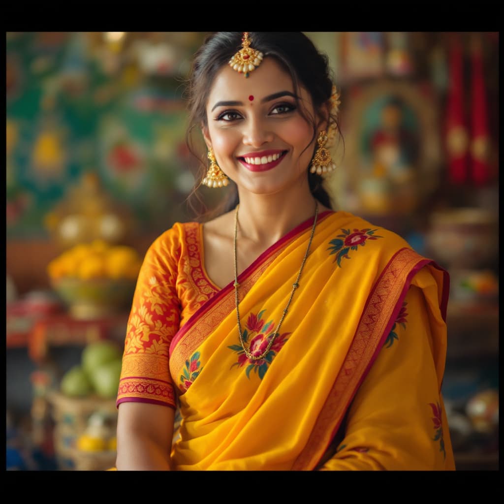 AI generated: South Indian Women. Wearing. Salwar top