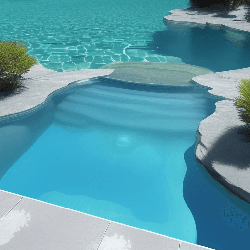AI generated: Image of an ultra realistic pristine pool with crystal-clear water.
