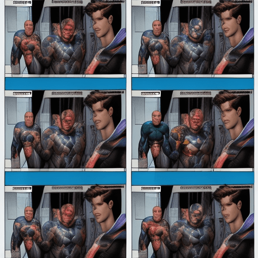 AI generated: Comic the boys homelender,4 k , ultra HD 