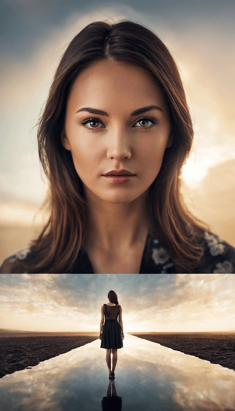 AI generated: best quality, 4k, highres, masterpiece, ultra-detailed, realistic, highly detailed photo, long haire...