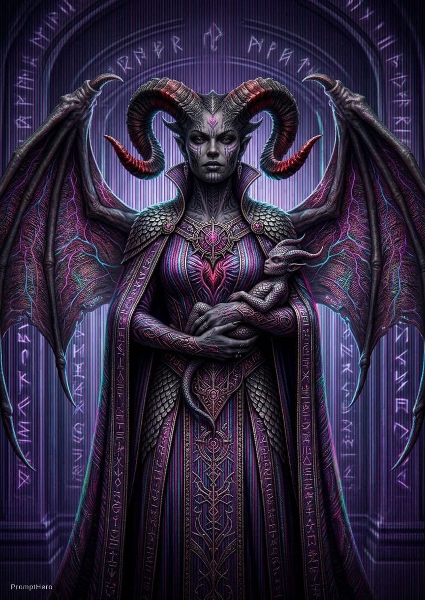 AI generated: demon mommy <lora:add_detail:1>