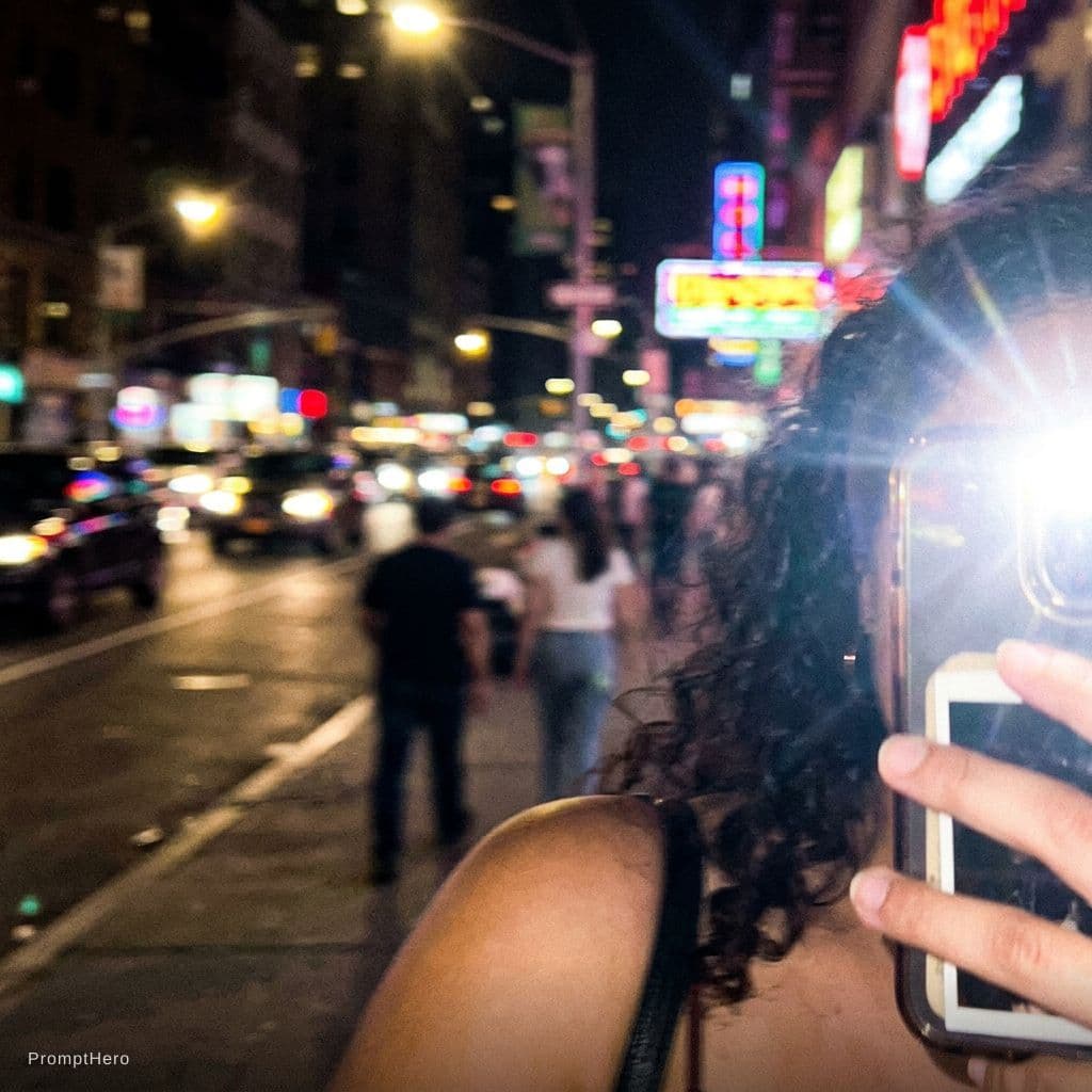 AI generated: Gen photo of extremely ordinary and unremarkable iPhone selfie,with no clear subject or sense of com...