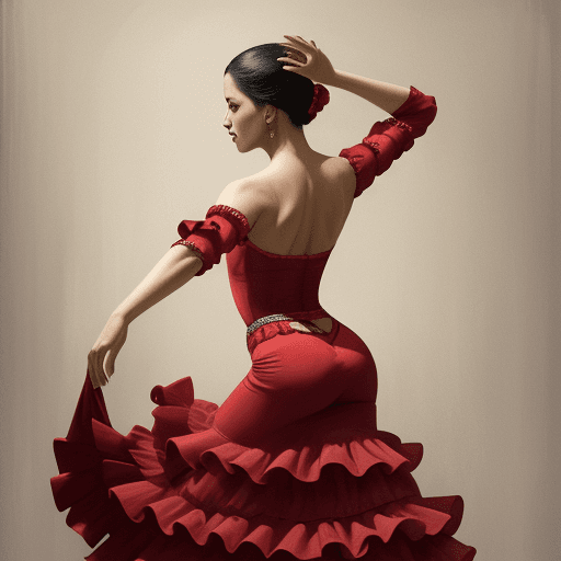 AI generated: flamenco dancer
