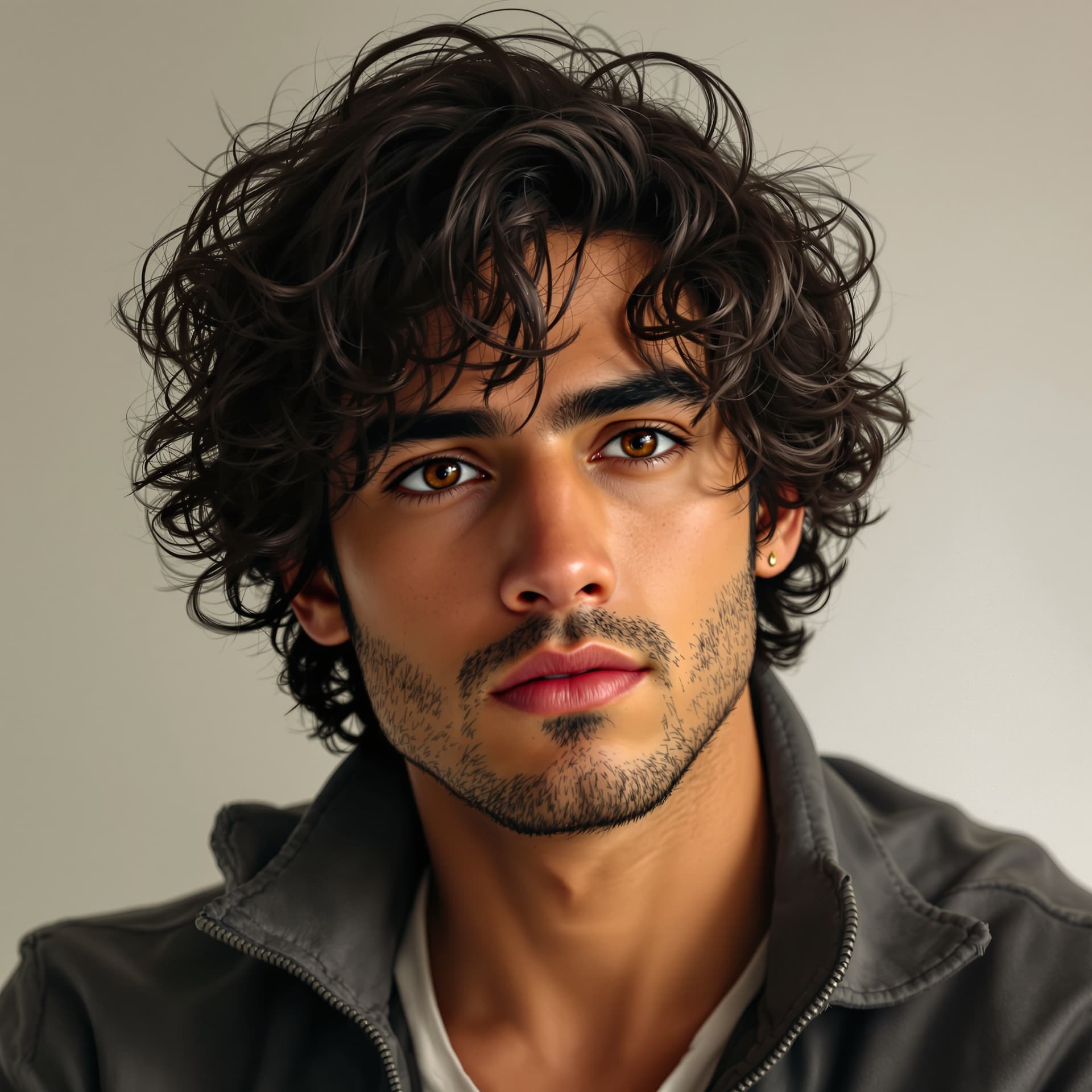 AI generated: Photo-realism
- Age: 23
- Gender: Male
- Heritage: Spanish

- Appearance:
   -- 5'10\", lean, ...