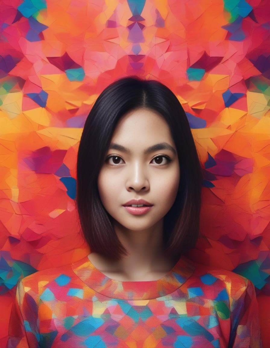 AI generated: Produce images filled with bright colors and gradients, forming abstract and visually striking compo...