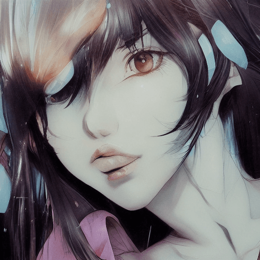 AI generated:  Art by WLOP and Artgerm , 2 anime women  looking back ,25 yrs old perfect lighting, detailed facial...