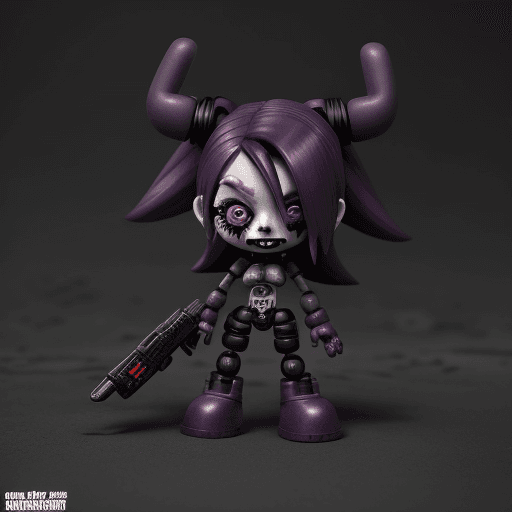AI generated: grimdark future Mutant misfit toy