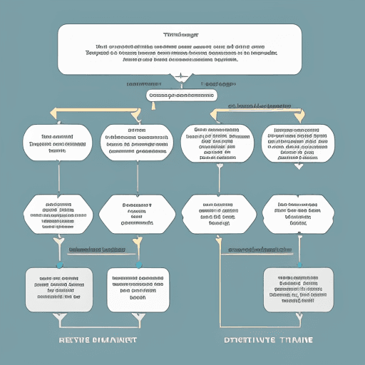 AI generated: Please create a horizontal divergent and convergent flowchart of the "design thinking" process, incl...