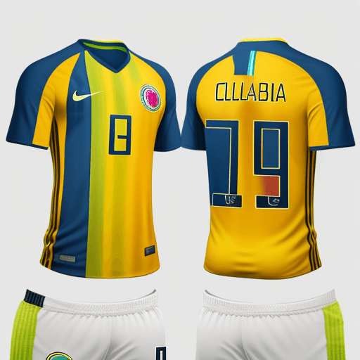 AI generated: If nike designed a soccer jersey for Colombia’s soccer team 