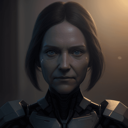 AI generated: human face, uncanny, masters, 8k, nanites, no errors, perfect, volumetric lighting