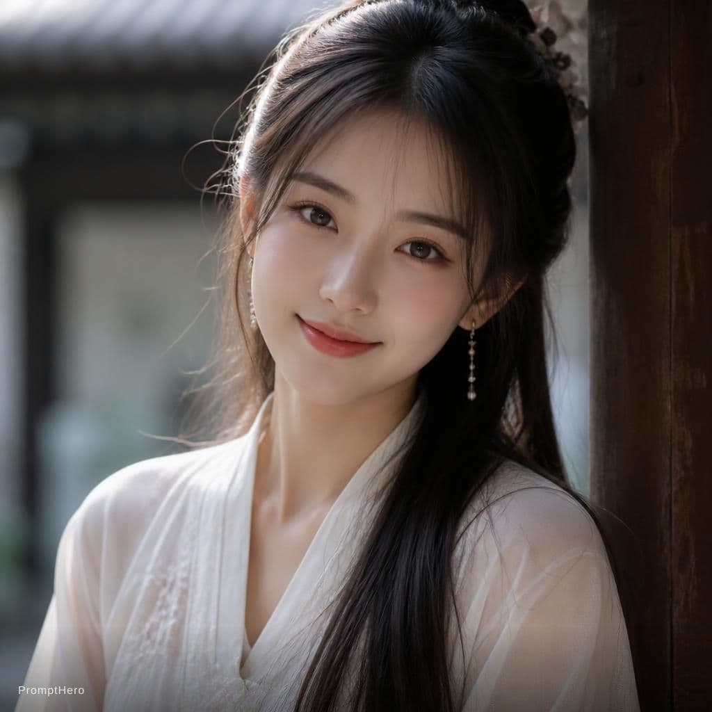AI generated: a beautiful chinese girl 
