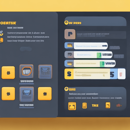 AI generated: Graphic User interface for a game menu with 2 option