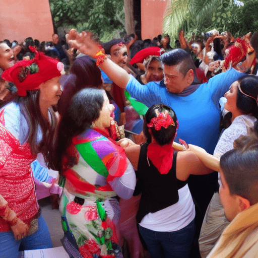 AI generated: una fiesta muy lisergica