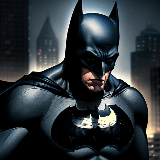 AI generated: Batman eat super man ,4 k ultra HD 