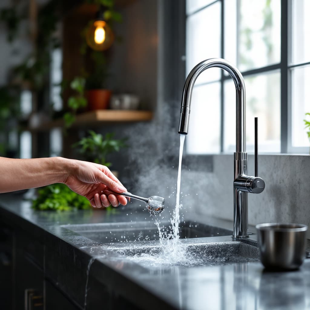 AI generated: En una cocina de restaurant un hervidor eléctrico de agua con cable en mal estado que hecha chispas