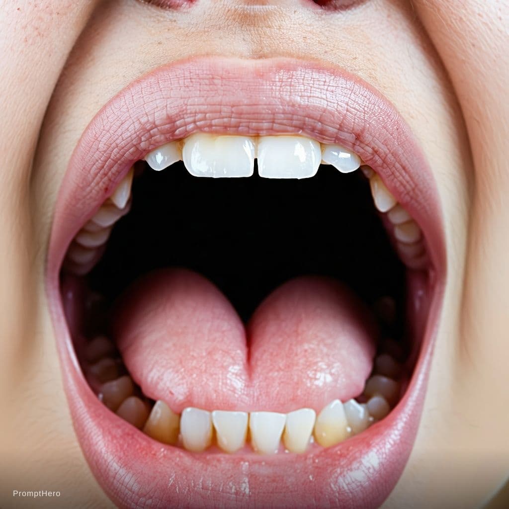 AI generated: Open her lips 