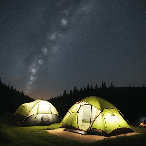 AI generated:  at camping