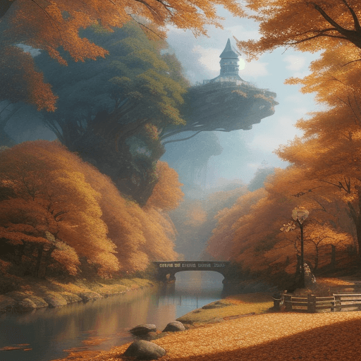 AI generated: grand studio Ghibli beautiful, matte painting, landscape, autumn season, artstation trending—w 1920 ...