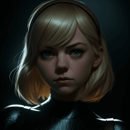 AI generated: Photo of Gwen Stacy, dramatic light, cinematic lighting, 4k, cinematic, masterpiece