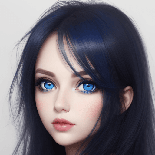 AI generated: create most beauty girl ,30years old ,deep blue eye