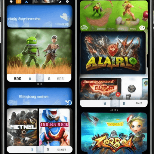 AI generated: Video games app android