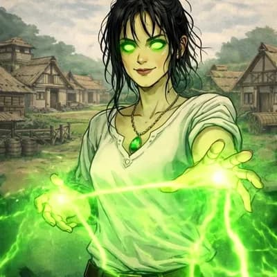 AI generated video: witch casting a spell