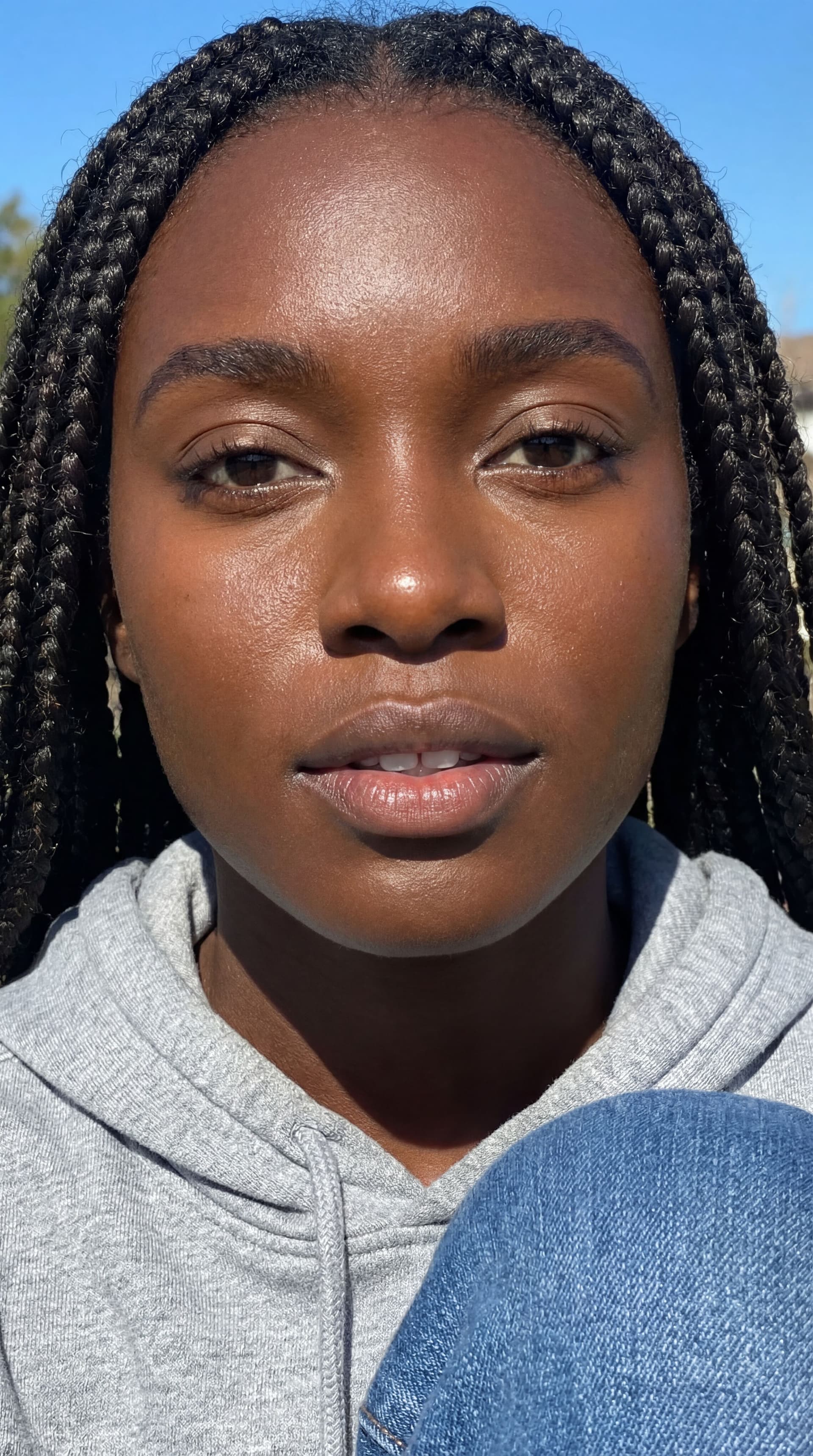AI generated: Skin Tone & Texture: Deep, rich dark-brown complexion with a dewy, radiant finish. The skin shows na...