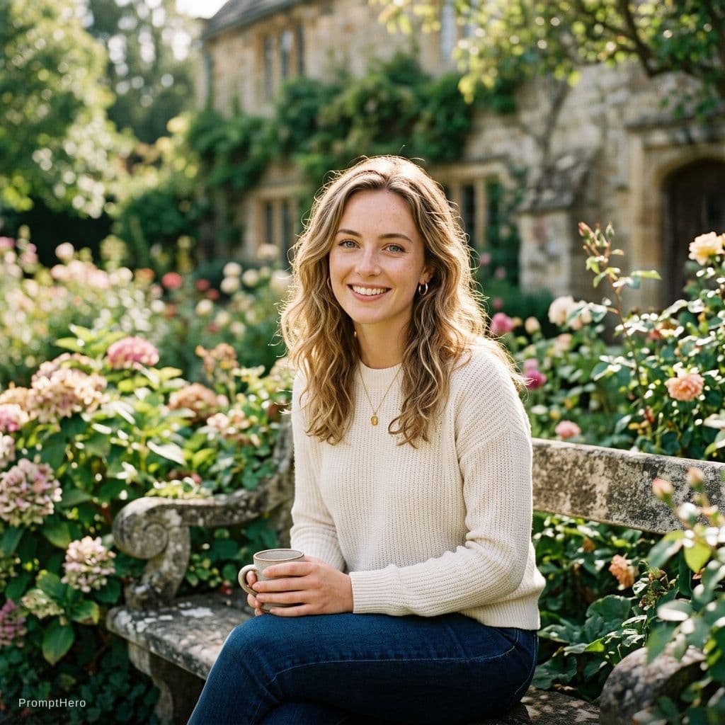 AI generated: A beautiful woman in her 20s. Of German, Dutch, French and English mixed ancestry