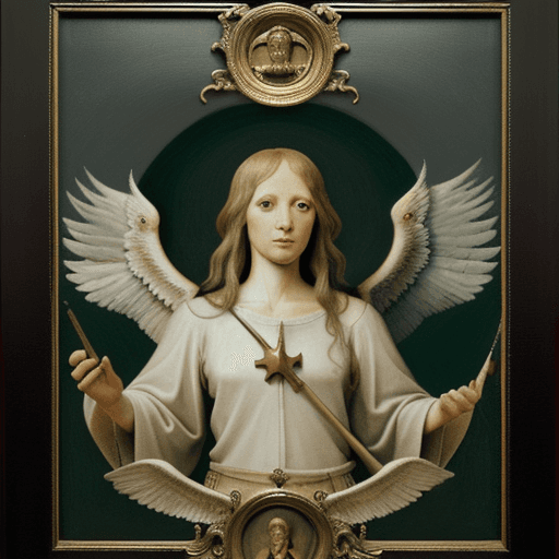AI generated: Biblically accurate angels, Hieronymus Bosch, eagle