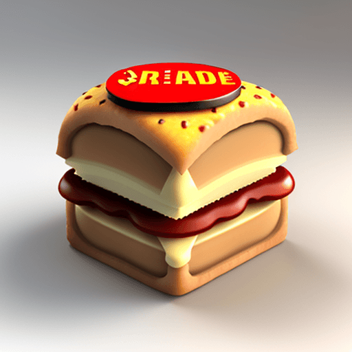 AI generated: 3d icon, realistic food products