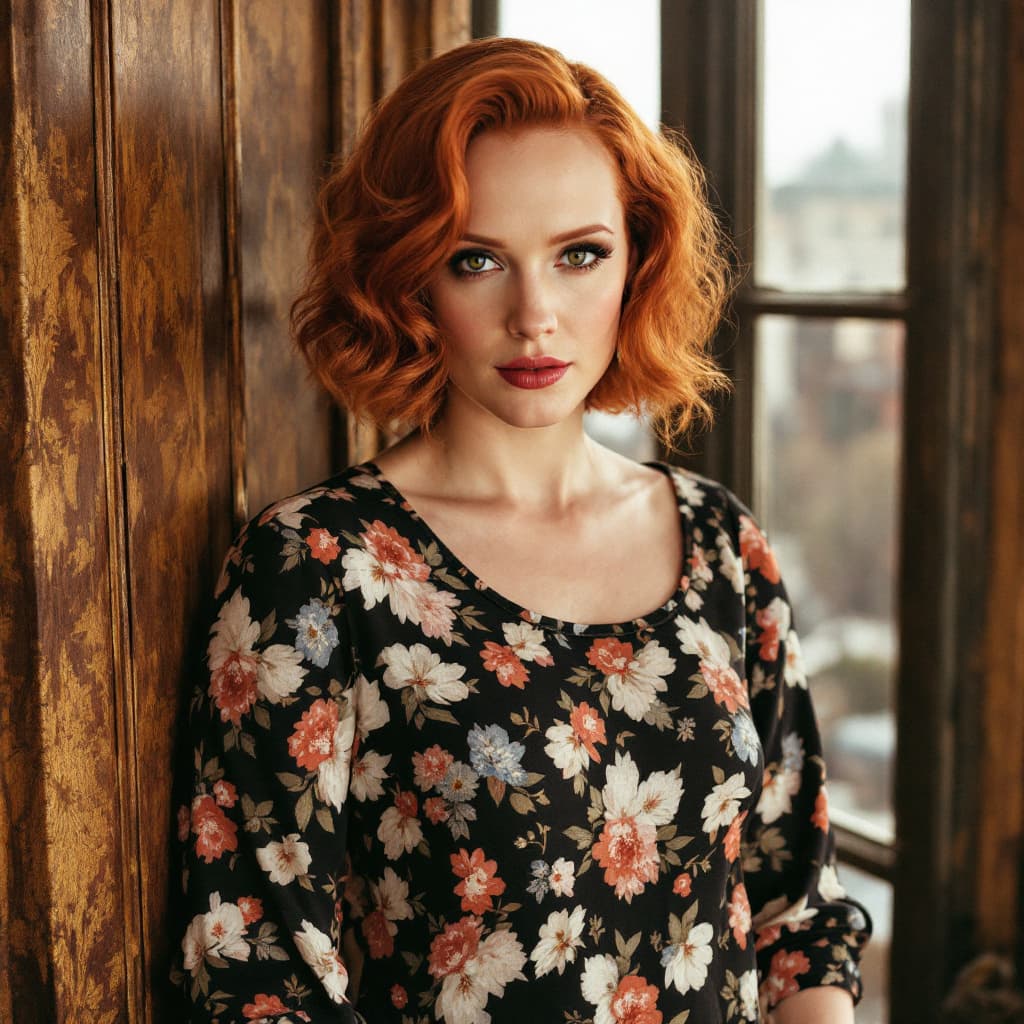 AI generated: Christina Hendricks
