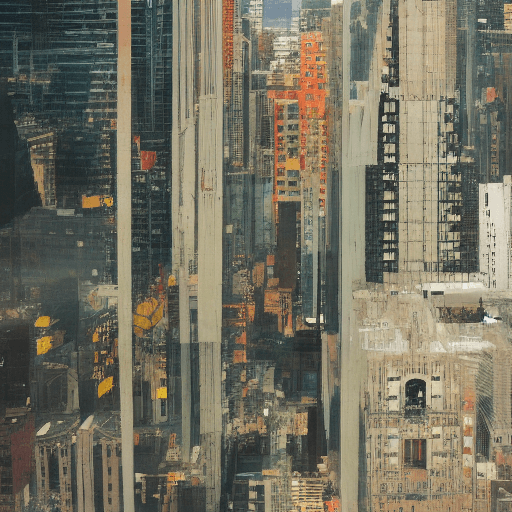 AI generated: 8bit, tilt shift photography, New York