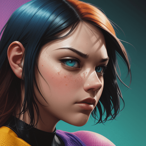 AI generated: Color halftone poster, Hyperrealistic, splash art, concept art, mid shot, intricately detailed, colo...