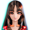 AI generated: brunette woman, brown eyes, 3D anime, beautiful, long hair