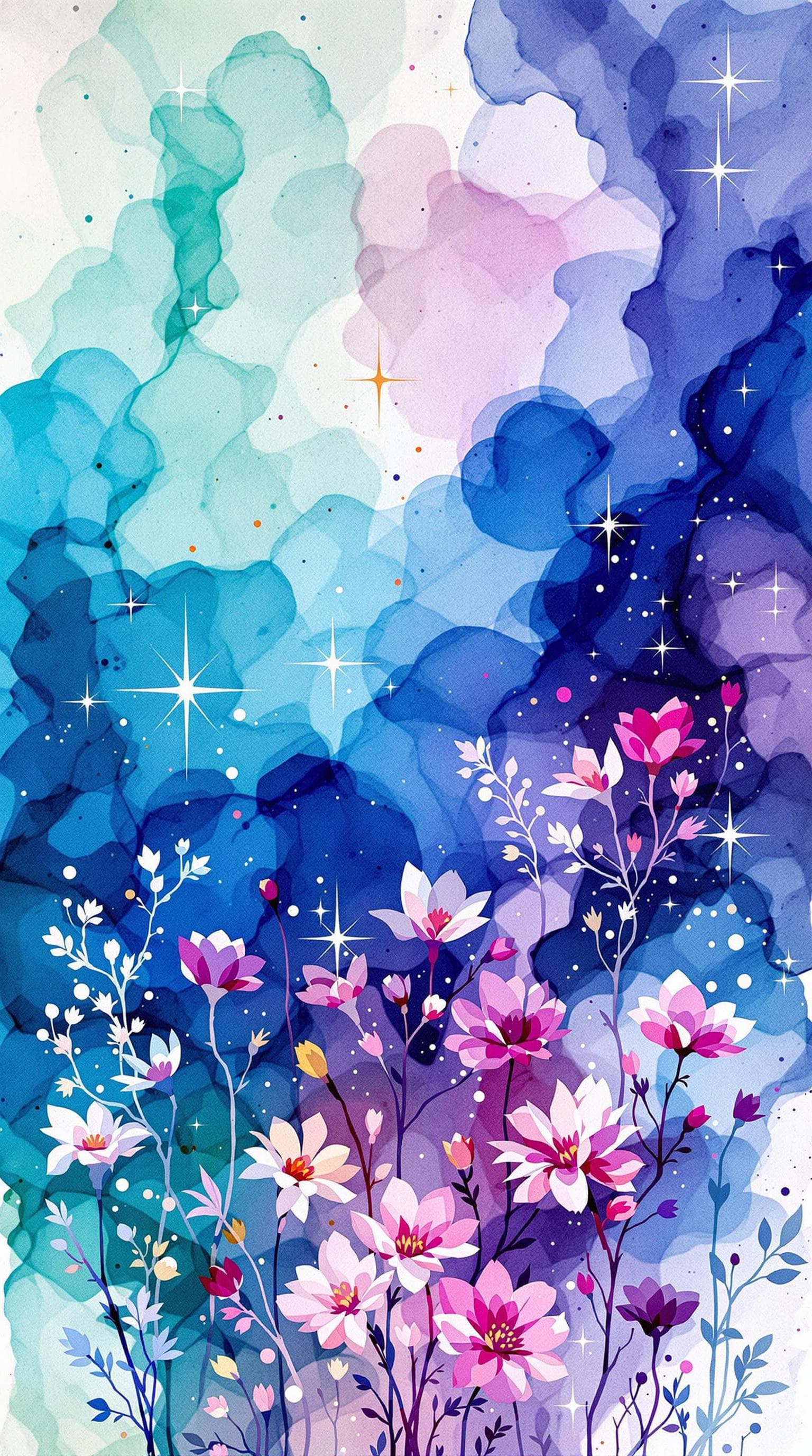 AI generated: rough unfinished hand-painted alcohol ink wash art style, wet-on-wet diffusion bloom sketch, simple ...