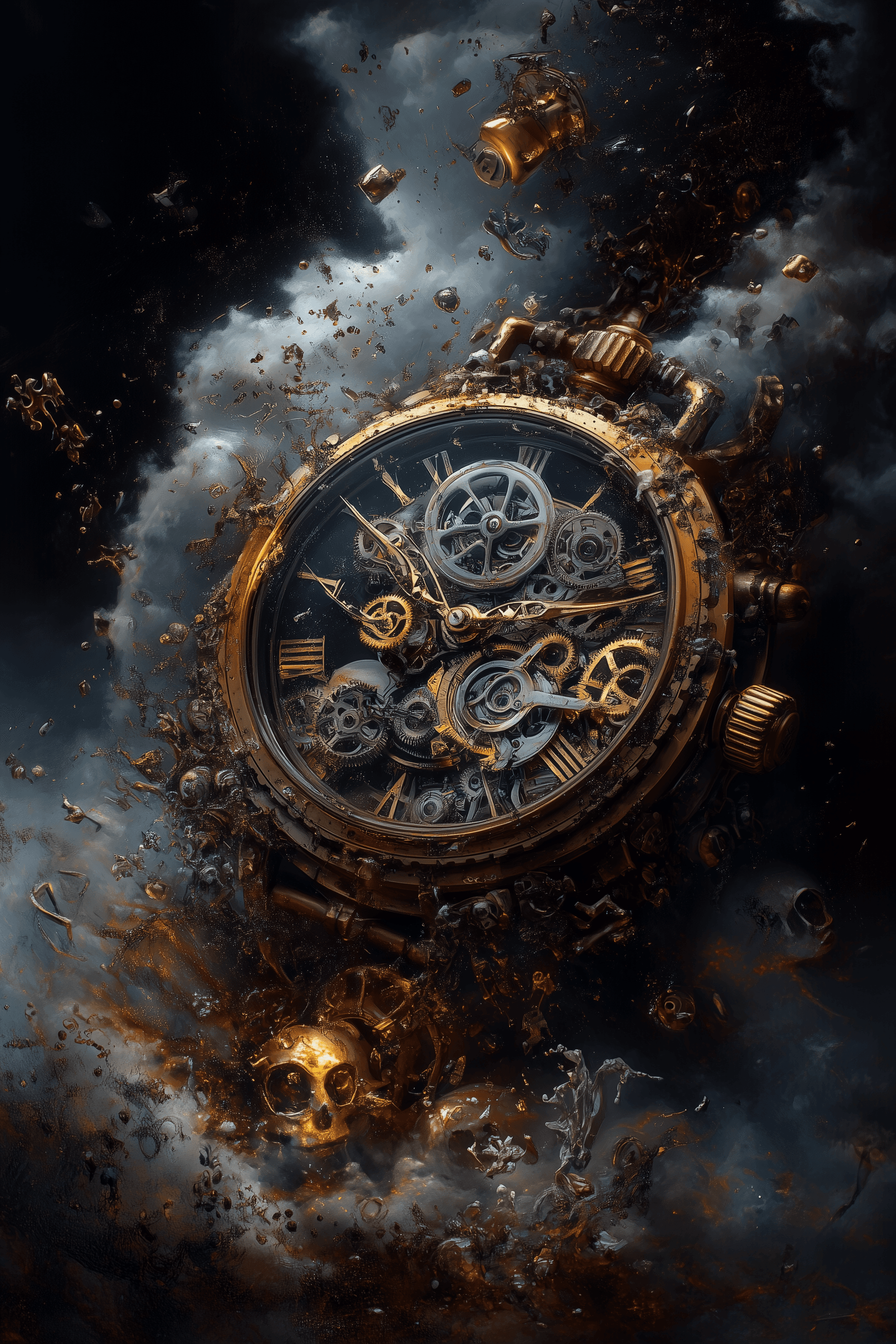 AI generated: Paradox of Time Art Work