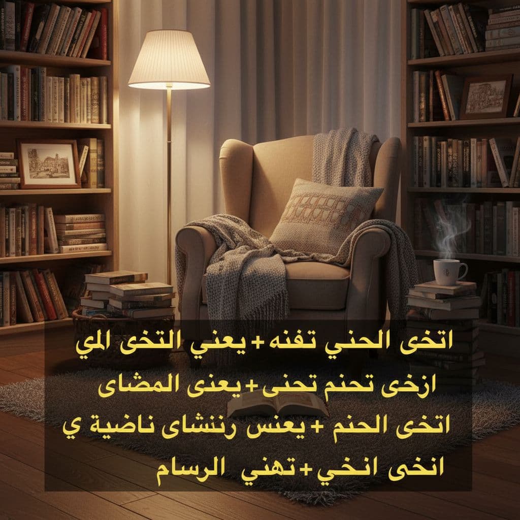 AI generated: Remove all existing text from the image.  
Add the following Arabic text in the **same original fon...