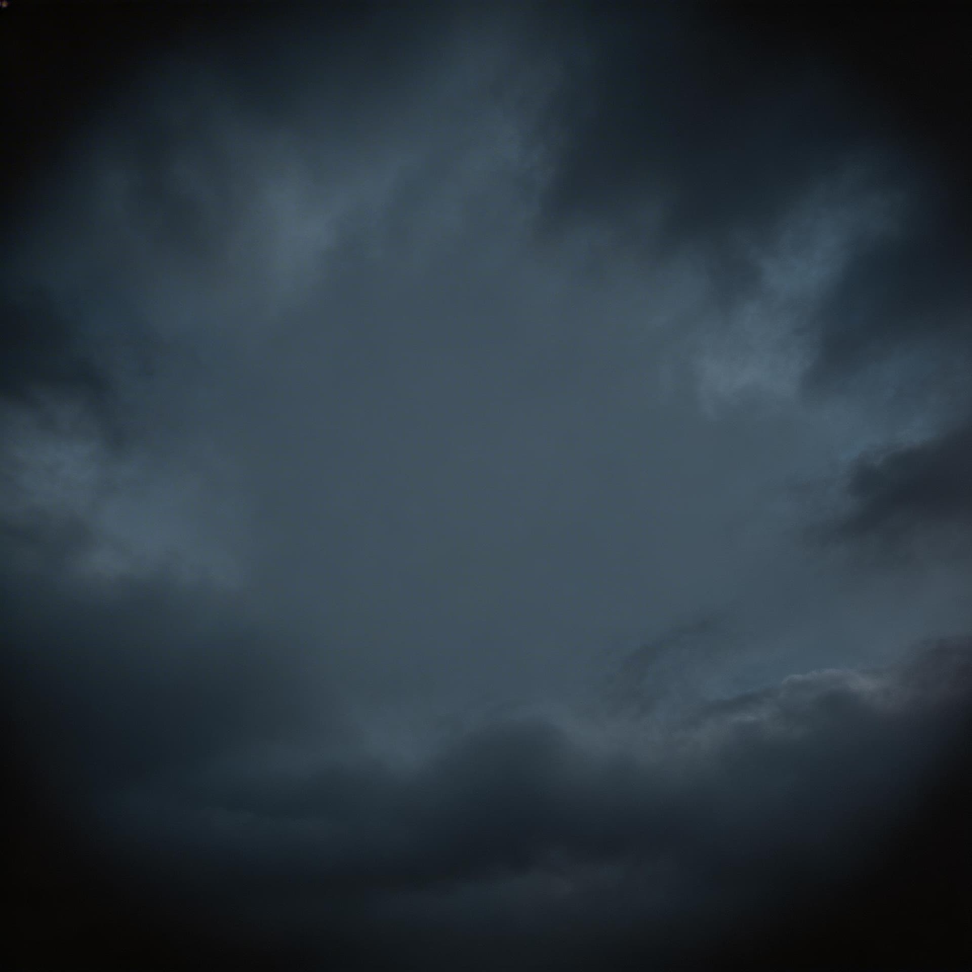 AI generated: dark stormy sky background, subtle clouds and fog, cinematic lighting, deep shadows around edges, ca...