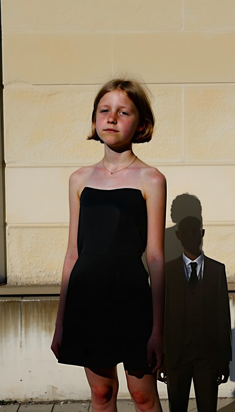 AI generated: Make the girl in the first and second photo wear the clothes of the other photo. 