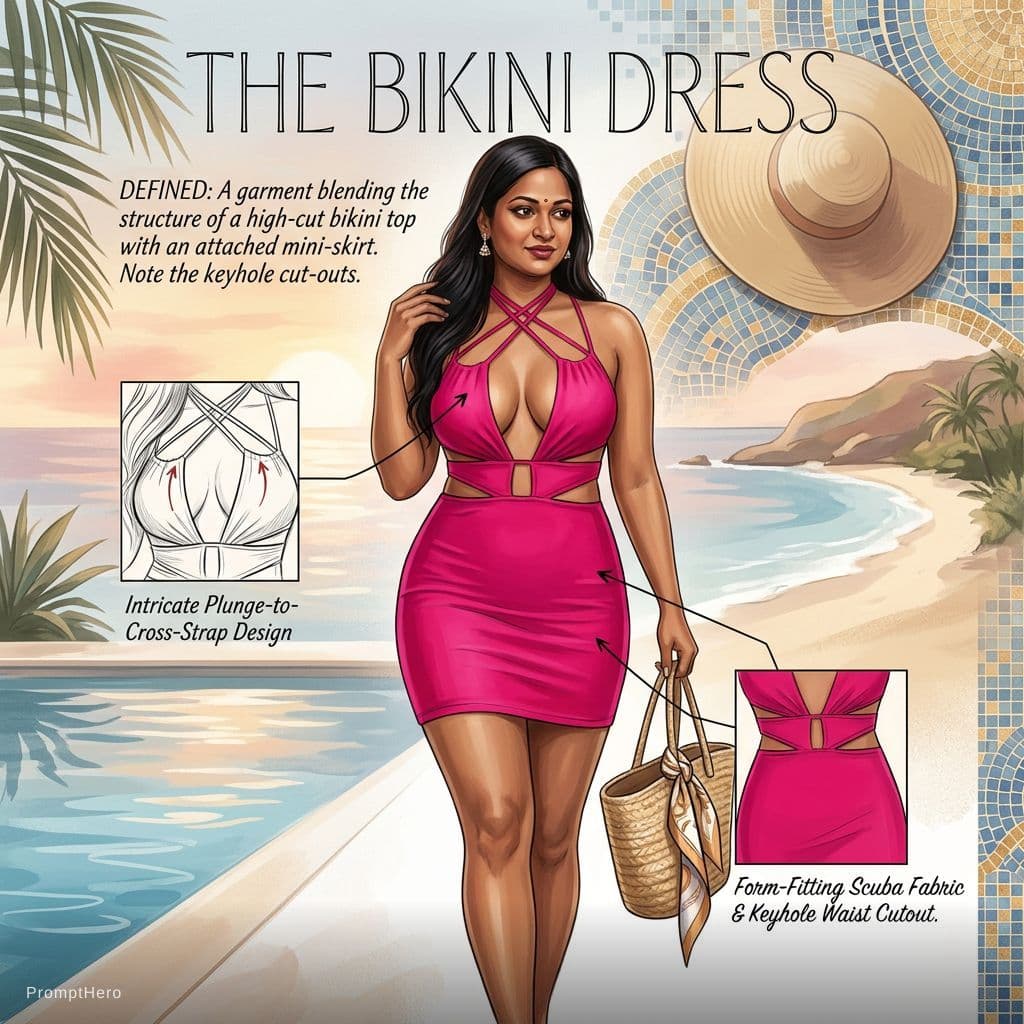 AI generated: Bikini dress 
