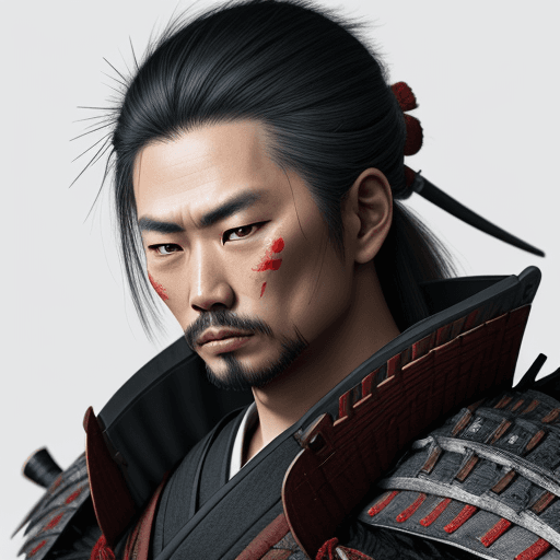 AI generated: realistic samurai
